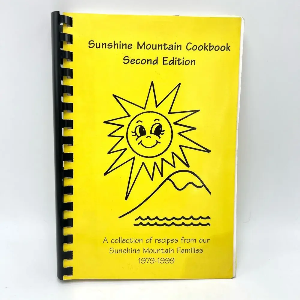 Kent Washington Sunshine Mountain Cookbook Vintage 90s Local Community Recipes